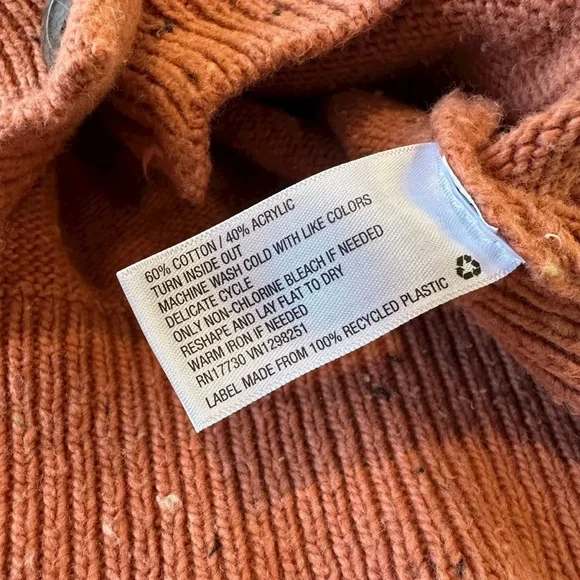 Universal Thread Orange Cozy Knit Donegal Boxy Grandpa Cardigan,‎ XS - Picture 8 of 10